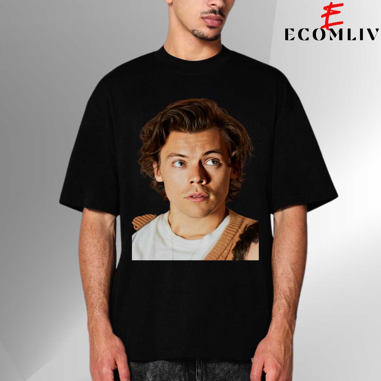 Harry Styles Face T Shirt, Unisex Tee, Fan Collector Shirt, Merch Streetwear Apparel